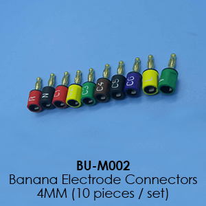 BU-M002 BAnana Electrode Connectors 4mm (10 pieces/ set)